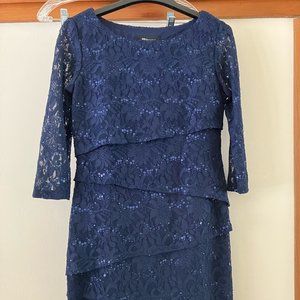 RN Studio Bodycon Tiered Sequined Dress by Ronni Nicole Size 4